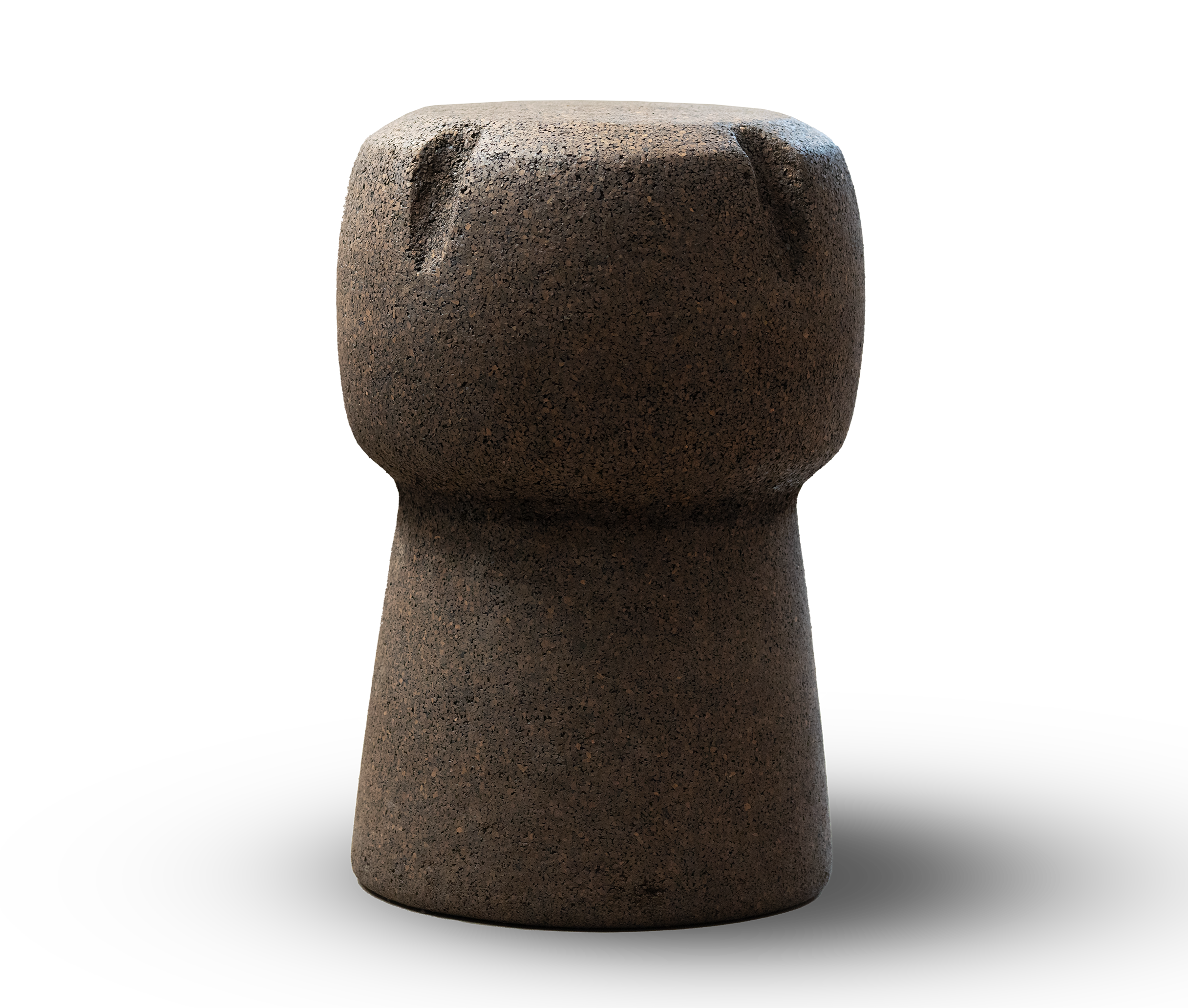 Sgabello tappo di spumante in sughero, colore nero - Gaidra HOME