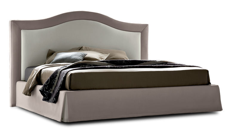 Letto imbottito singolo e matrimoniale OSCAR Felis, stile alpino montagna - Gaidra HOME