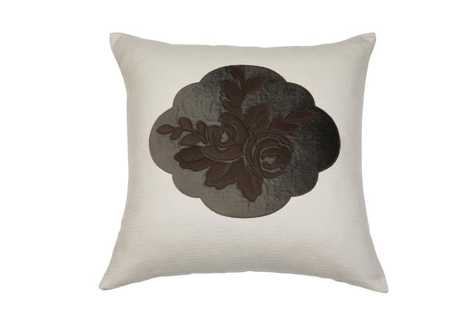 Cuscino ALPINE CHIC "Almrausch", fatasia rose, marrone, 50x50 cm - Gaidra HOME