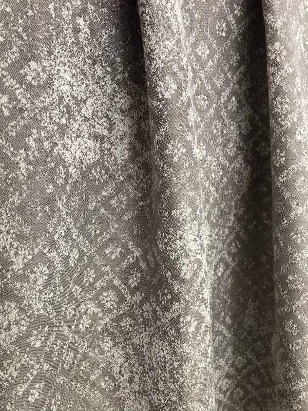 Coppia tende confezionate su misura, ornamentale vintage, stile montagna chalet, in misto lino, "graz washed" | stoffa a metraggio - Gaidra HOME