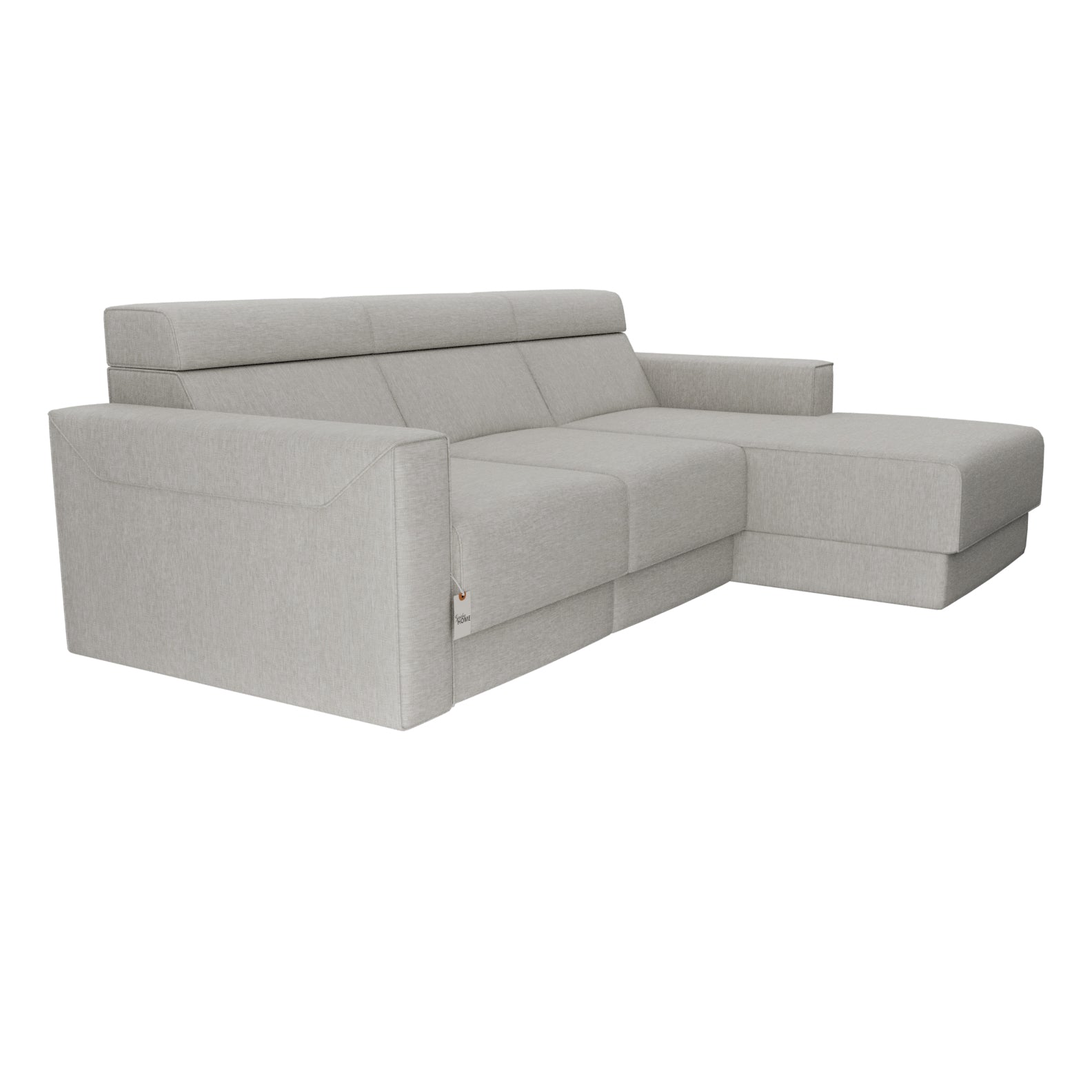Divano in PRONTA CONSEGNA, estraibile con chaise longue, stile moderno, 272 cm | 3 + Chaiselongue - Gaidra HOME