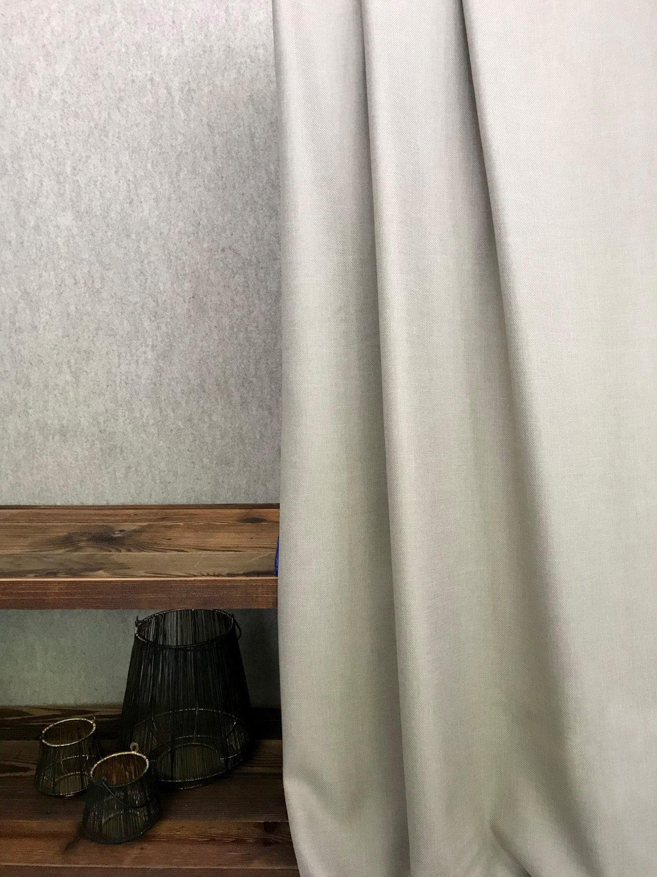 Tende Tendaggi su misura online, tinta unita, elegante stile chalet, "lh" - Gaidra HOME