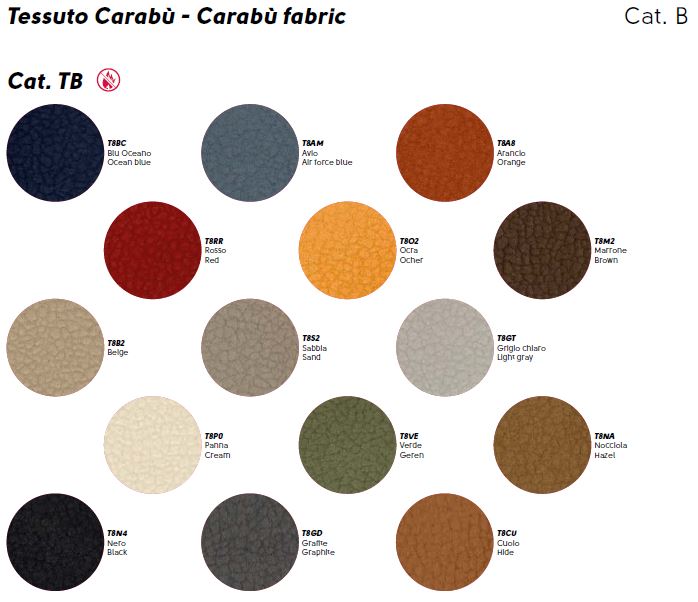 Sedia imbottita Liù S M TS2_M Midj, design moderno - Gaidra HOME