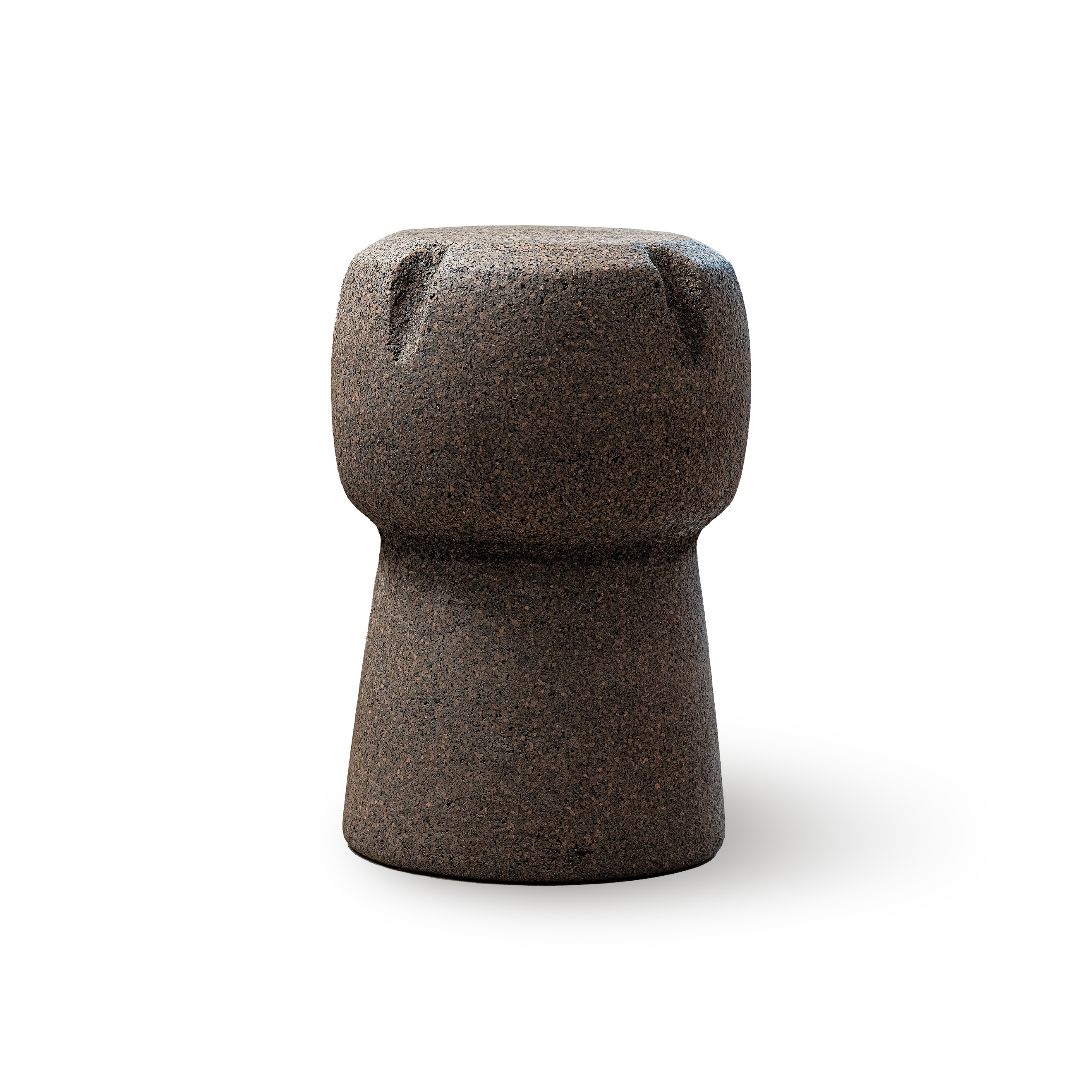 Sgabello tappo di spumante in sughero, colore nero - Gaidra HOME