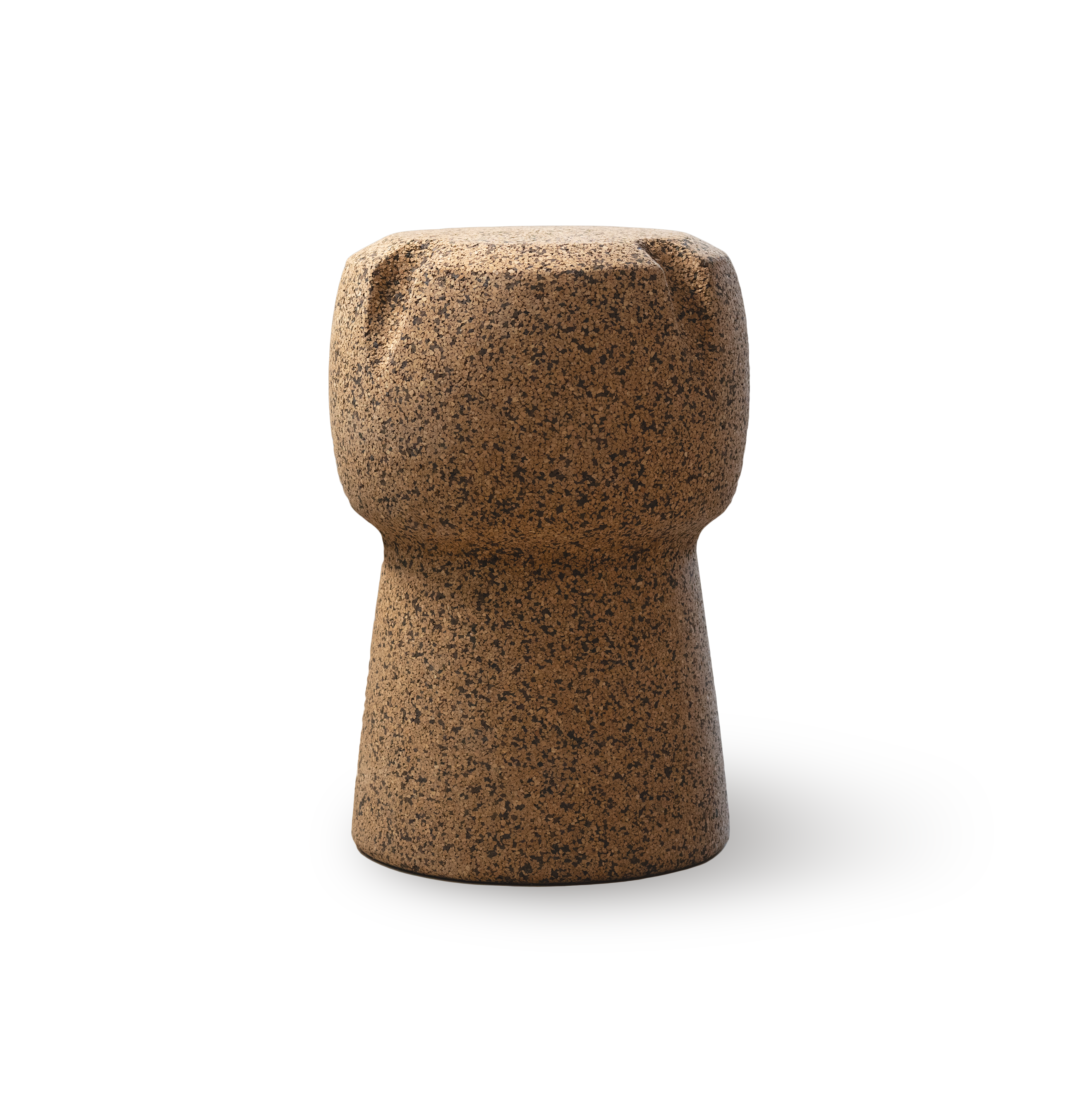 Sgabello tappo di spumante in sughero, colore biondo - Gaidra HOME