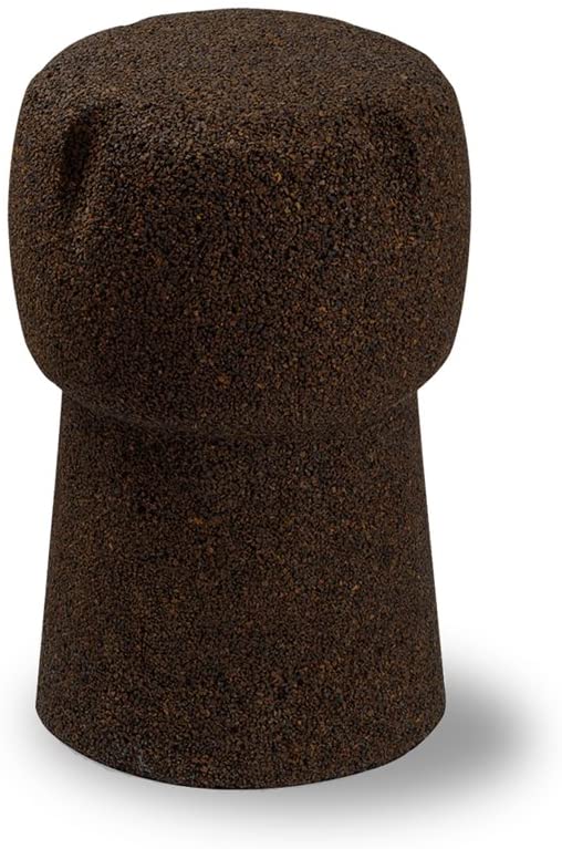 Sgabello tappo di spumante in sughero, colore nero - Gaidra HOME