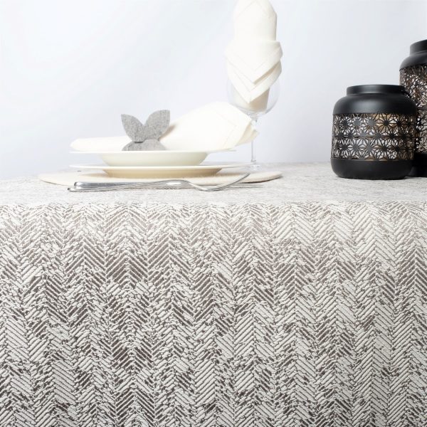 Tovaglia Misto Lino, tessuto jacquard, Fantasia “Arestes” - Gaidra HOME