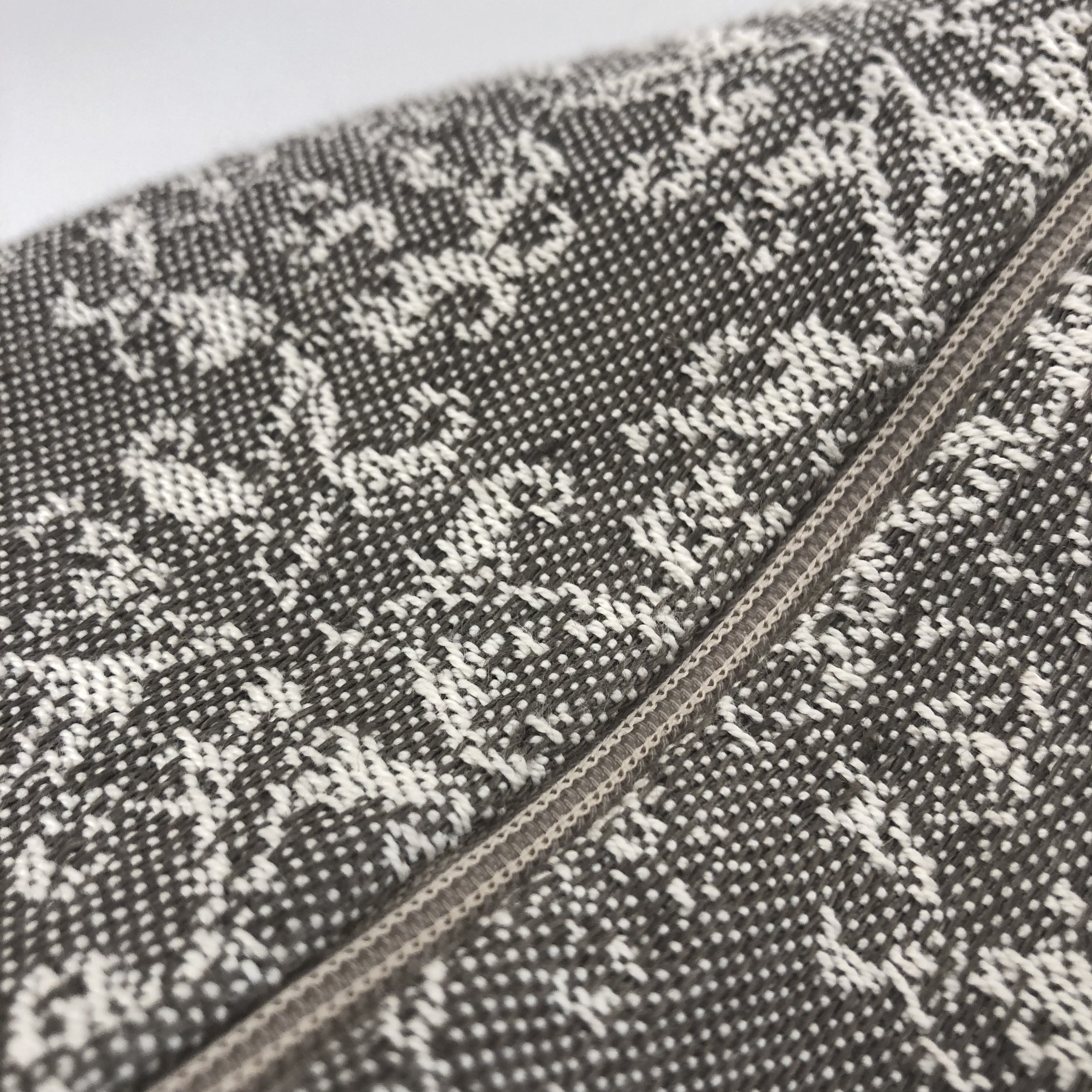 "Ornament", federa cuscino in misto lino, tessuto jacquard - Gaidra HOME